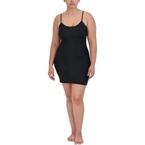 Steve Madden Womens Embossed Stretch Micro Black L